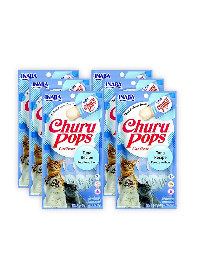 إينابا تشورو بوبس، مكافآت تونة قابلة لللعق للقطط - 60 غرام (عبوة من 6 قطع) - Image 1